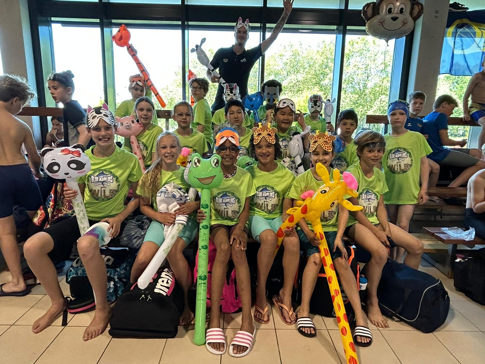 Groepsfoto minoren tijdens de regionale clubmeet